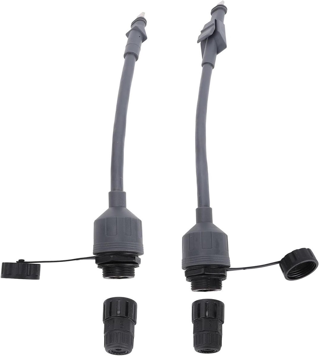 Ethernet Adapter Set - SPX naar RJ45 - Netwerk Stabiliseren - IP68 Waterdicht - 2 Stuks - Zwart