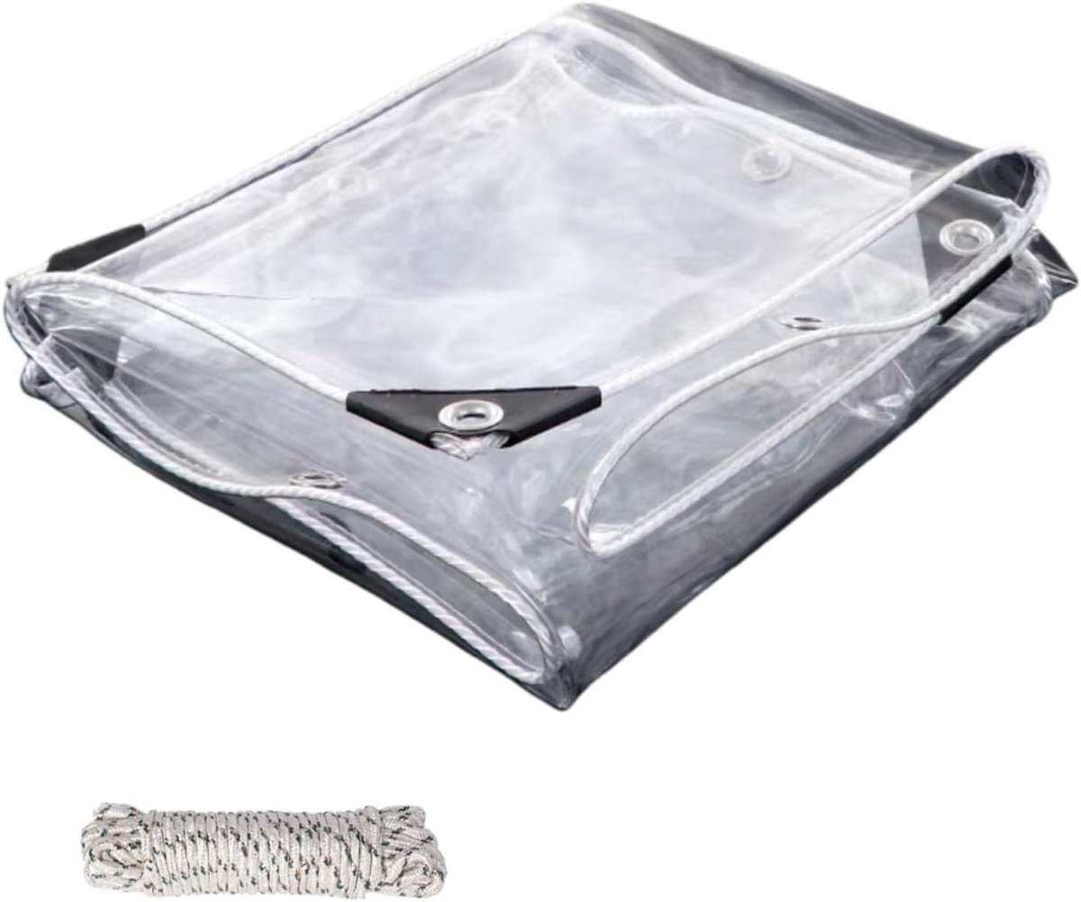 Doorzichtig Zeil - Afdekzeil Tarp - Buiten Beschermen - Wind en Scheurvast - 140 x 250 cm - Transparant