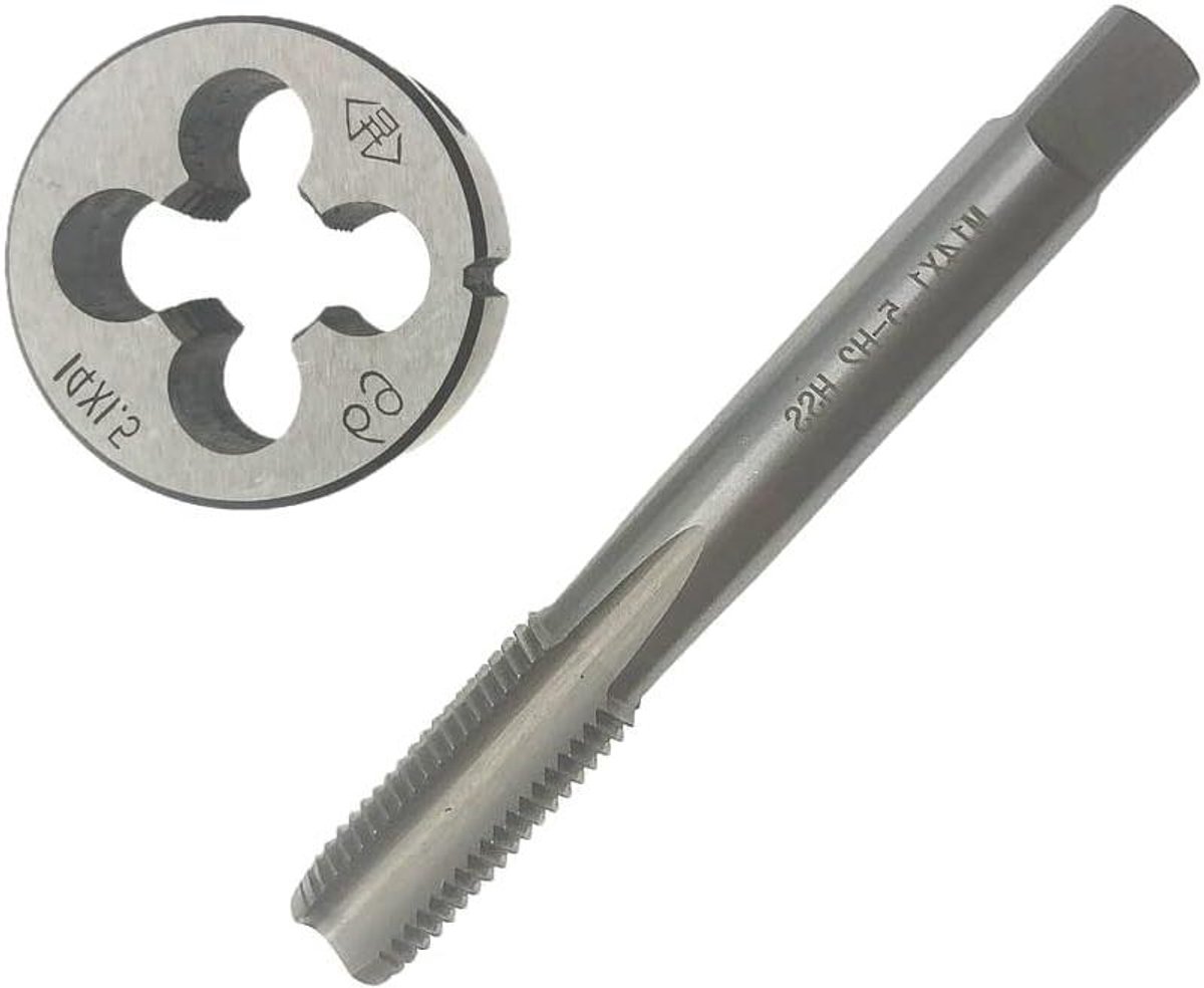 Tap- en snijset - Draadsnijgereedschap Schroefdraad reparatieset - Schroefdraad repareren - Rechtshandig - M14 x 1.5 - Metaal
