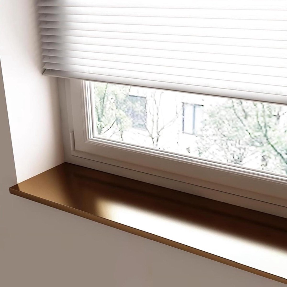 Vensterbank Bekleding - Vensterbank Protector - Vensterbank Renoveren - Aluminium Legering - 80x20 cm - Goud