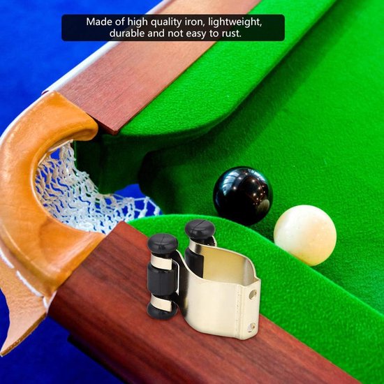Keu Houder - Billiard Houder - Pool Keu Opbergen - Ruimtebesparend Ontwerp - 38 x 20 x 28mm - Goud — afbeelding 2