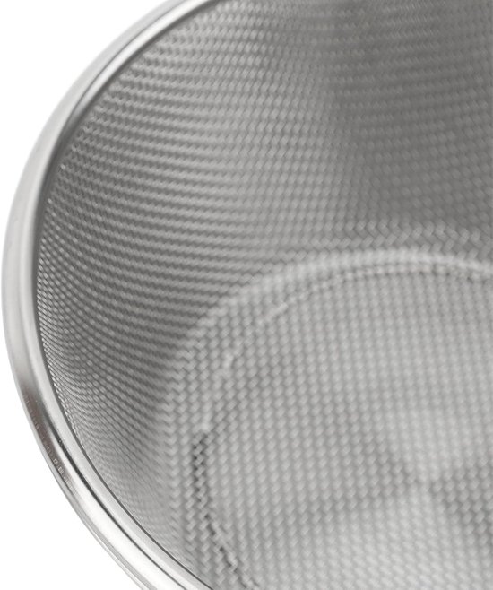 304 Stainless Steel Colander Mixing Bowl Set | 16cm Portable Kitchen Strainer for Washing Rice/Fruits/Veggies | Compact & Stackable | Tarnish - Proof, 2 in 1 — afbeelding 3