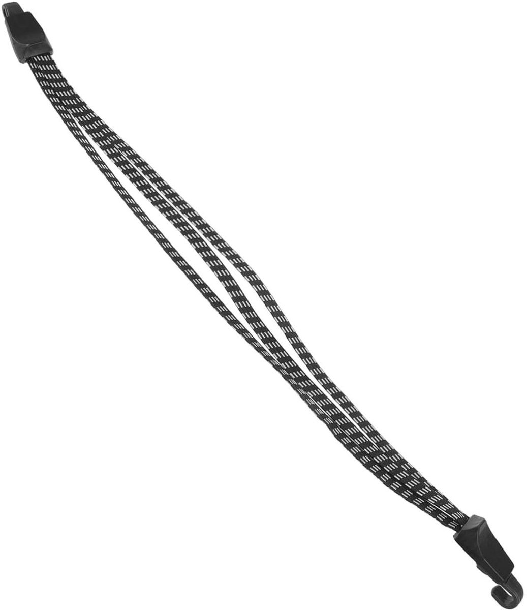 Bagage Spanband - Bungee Koord - Bagage Vervoer - Met Karabijn Haken - 68 cm - Zwart