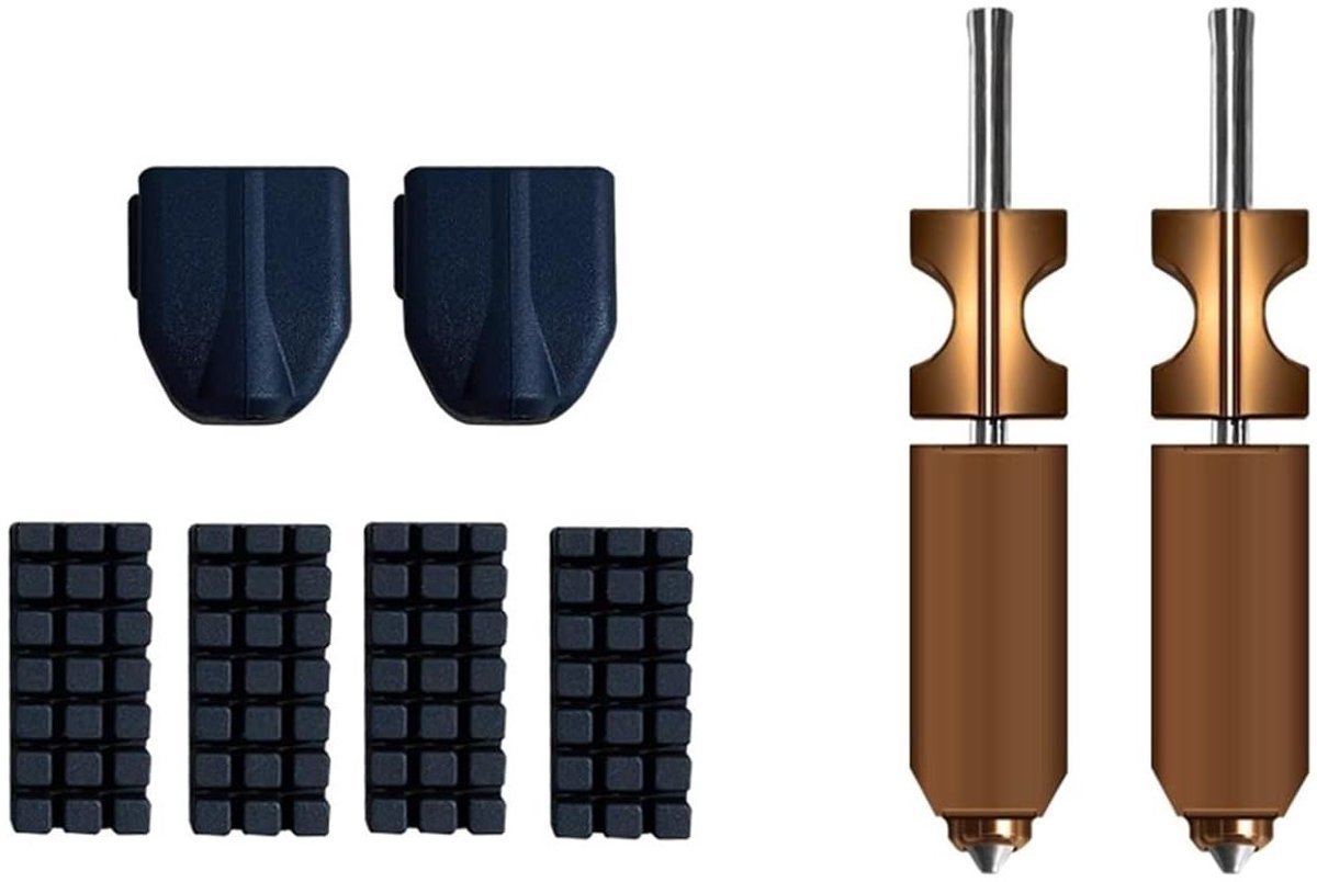 3D Printer Mondstukken - Extruder Spuitmonden - Precisie Printen - Gehard Materiaal - 0.25-0.8 mm - Zilver