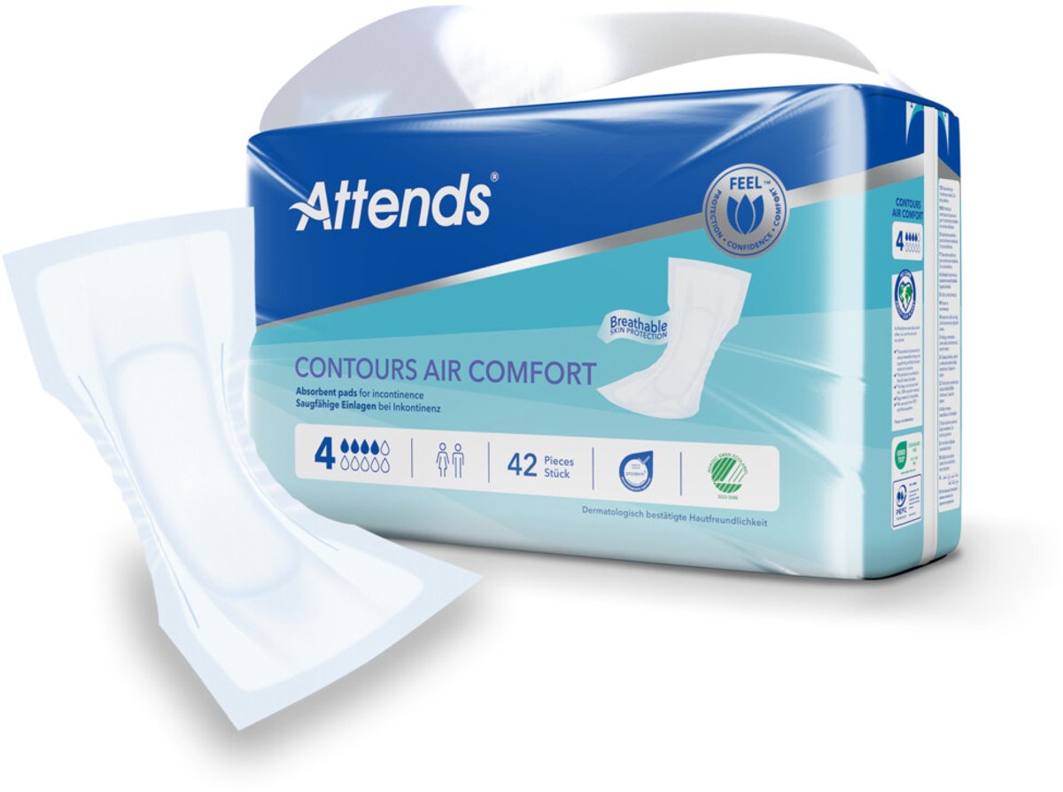 5x Attends Contours Air Comfort 4 (42 stuks)