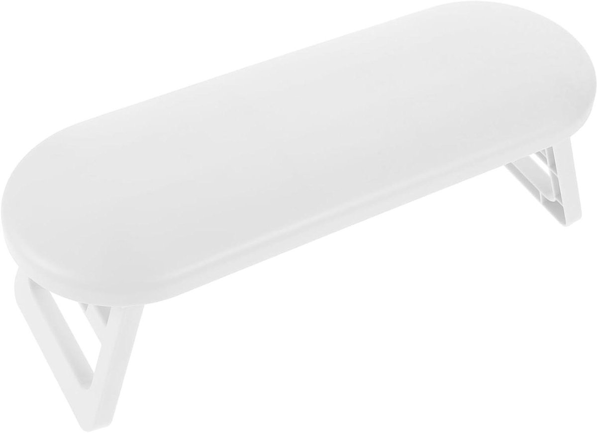 Manicure Handkussenhouder - Nagelstylist Armsteun - Nagelbehandelingen Uitvoeren - Opvouwbaar Compact Ontwerp - 30 x 11 x 11 cm - Wit