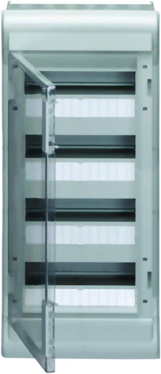 Verdelingkast - Elektrische Kast - Stroom Verdelen - Stof- en Waterdicht - 4 Rijen - Grijs