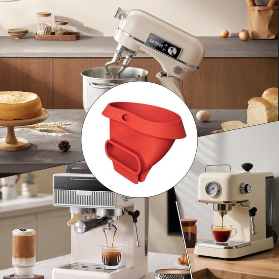 Mixer Opzetstuk - Spatbescherming Keuken - Morsvrij Bakken - Vaatwasserbestendig Ontwerp - 4.3 en 4.7 Liter - Rood — afbeelding 3