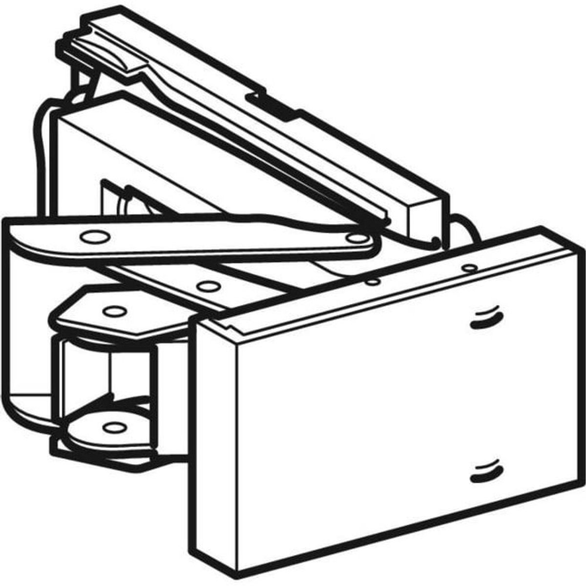 Geberit Scharnier spiegeldeur spiegelkast, alle modellen, 595154000