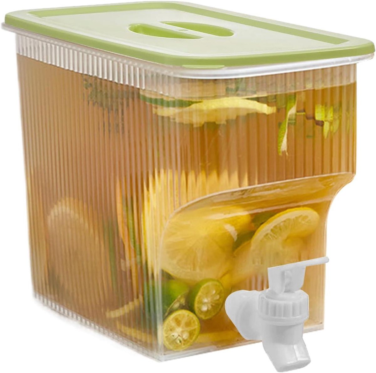 Drank Dispenser - Koelkast Dispenser - Koude Drankjes Serveren - Met Kraan - 3.9L Capaciteit - Groen