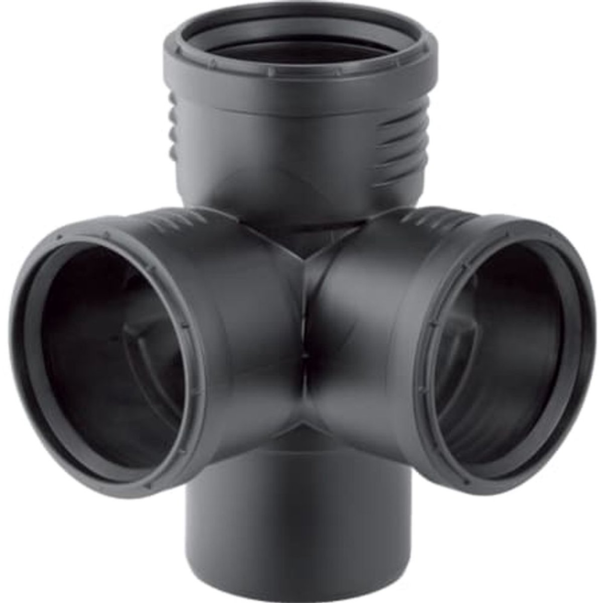 Geberit Silent-PP Hoek-T-stuk 87,5°, DN 90 / 90 / 90, 390.459.14.1