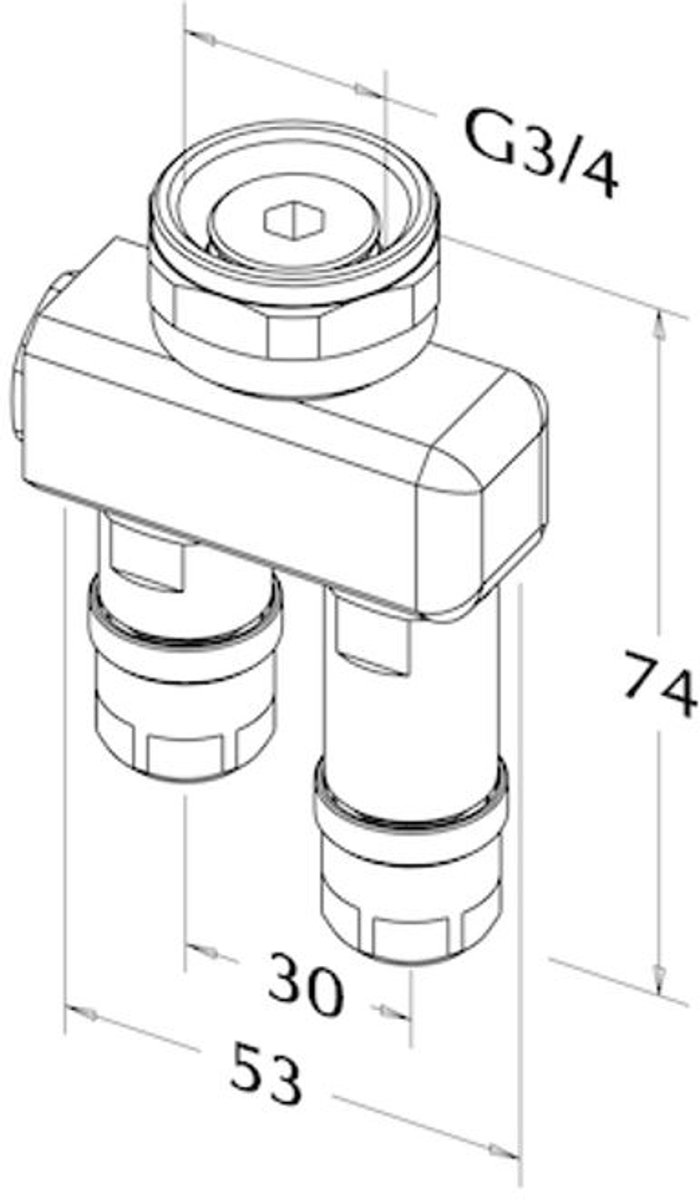 Roth CC Compact T-stuk 11 mm, 1135006678