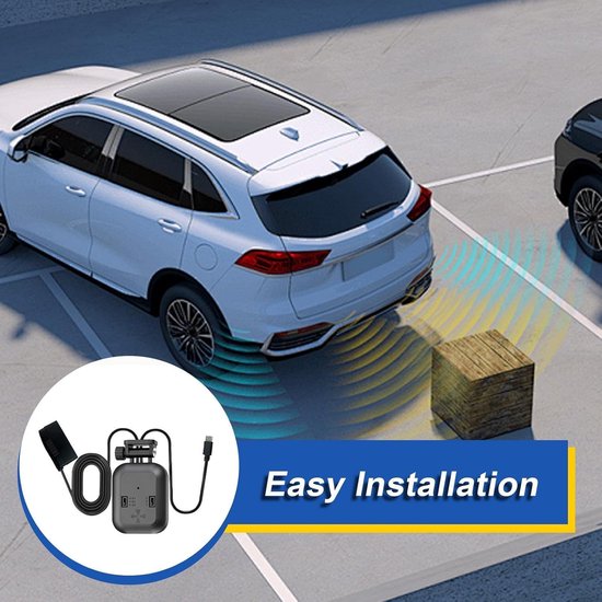 Parkeerbewakingskabel Stroomvoorziening - Aansluitsnoer Autorecorder - Veilig Parkeren - Intelligente Spanningsbeveiliging - 6x4.5x3 cm - Zwart — afbeelding 5
