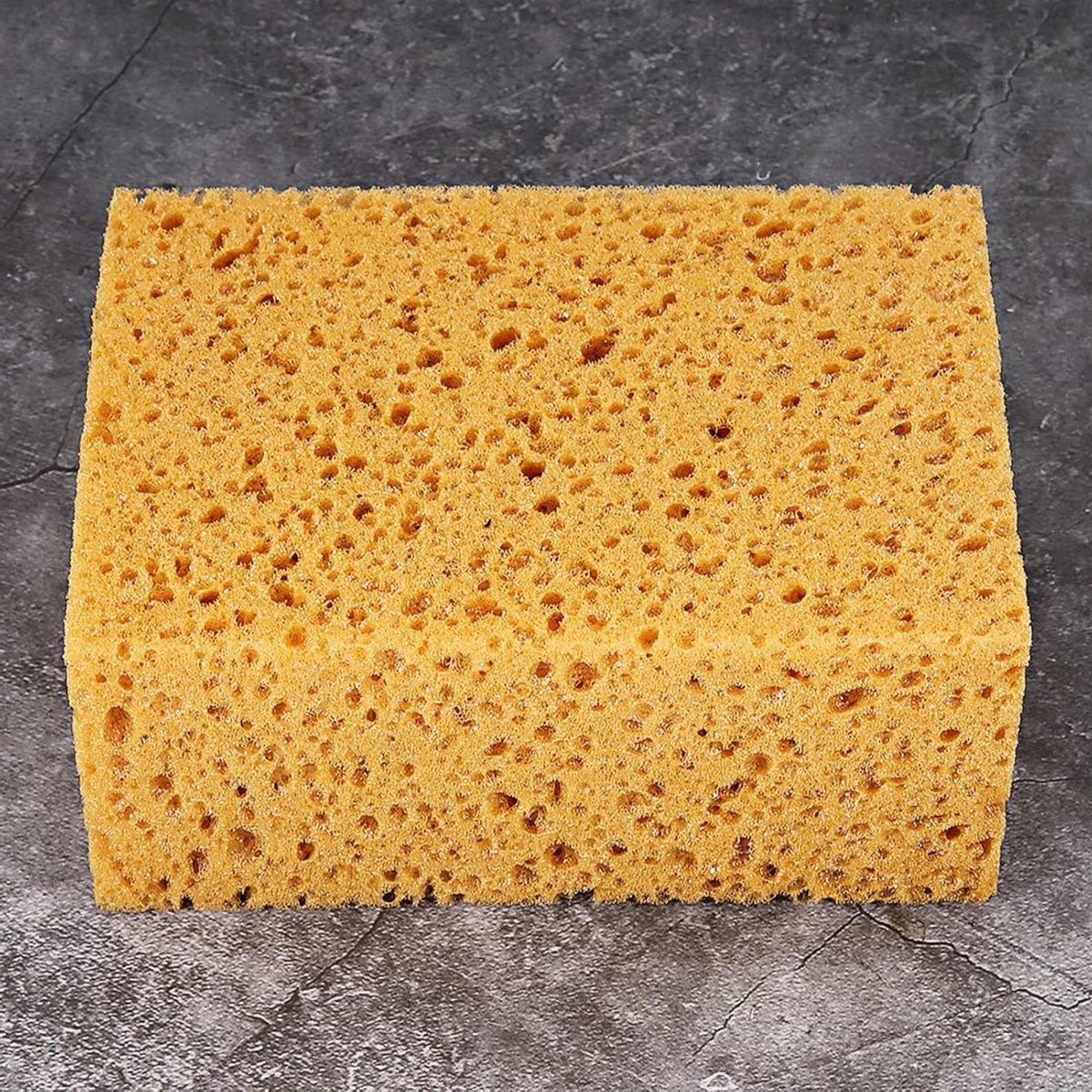 Handzame Spons - Antislip Reiniger - Auto Poetsen - Zacht Krasvrij - 7 x 10 cm - Koffie