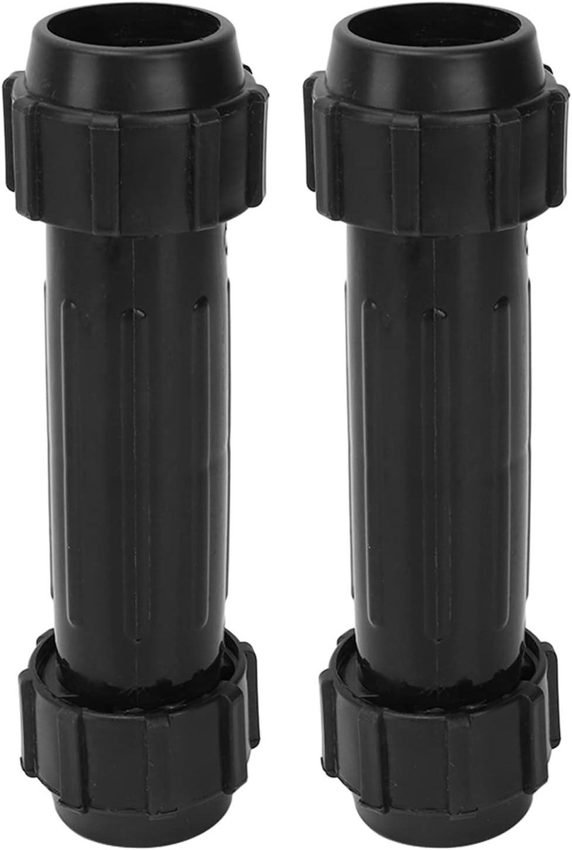 Kajak Peddel Connector - Roeispanen As Connectors - Watersport Activiteiten - Stevige en Duurzame Verbinding - 2 stuks - Zwart