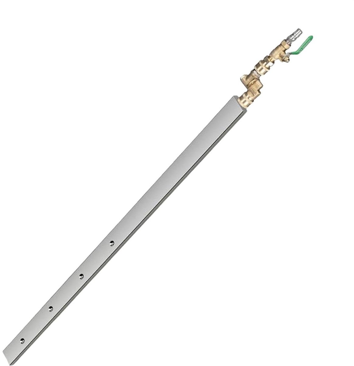 Radiatorstaaf - Reinigingsstaaf - Motor reinigen - Zachte effectieve reiniging - 45 cm - Zilver