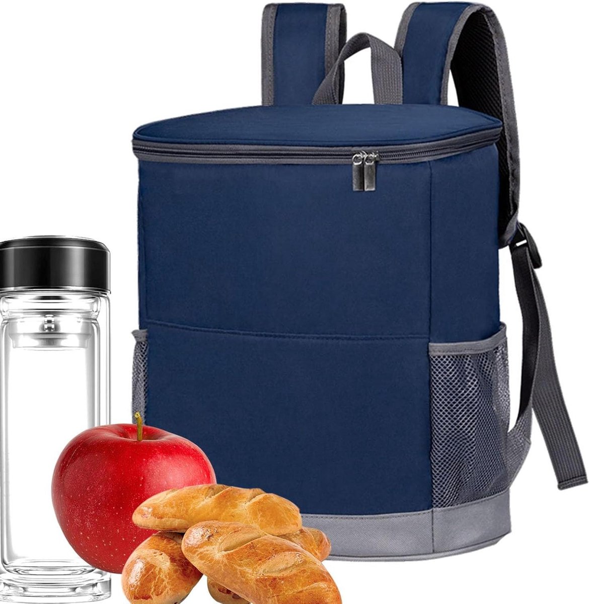 Draagbare Koelrugzak - Isolatiezak Lunch - Picknick en Wandelen - Houdt 24 uur koel