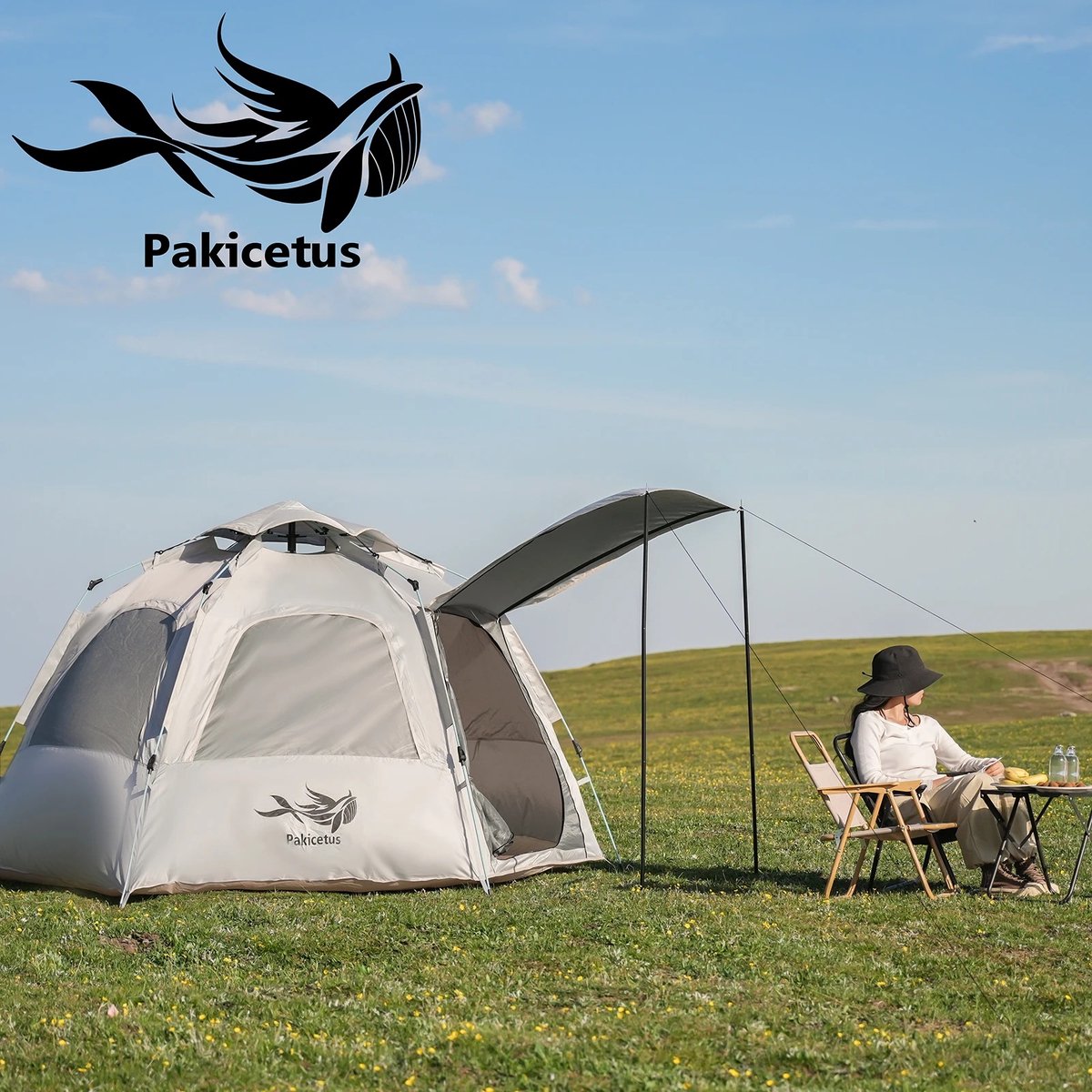 Lifero Camping Tent - Automatisch Pop-up Tent - Easy-up - Kampeertent 3 Persoons - Kampeertent 4 persoons - 280x280x155cm – foto 4