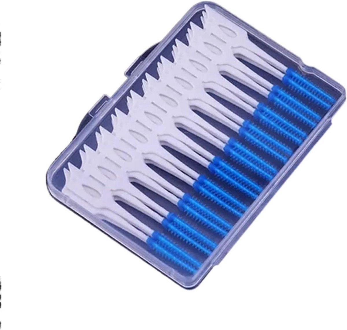 Interdentale Borstels - Tandenstokers - Tanden Reinigen - Zachte Siliconen - 40 Stuks - Blauw