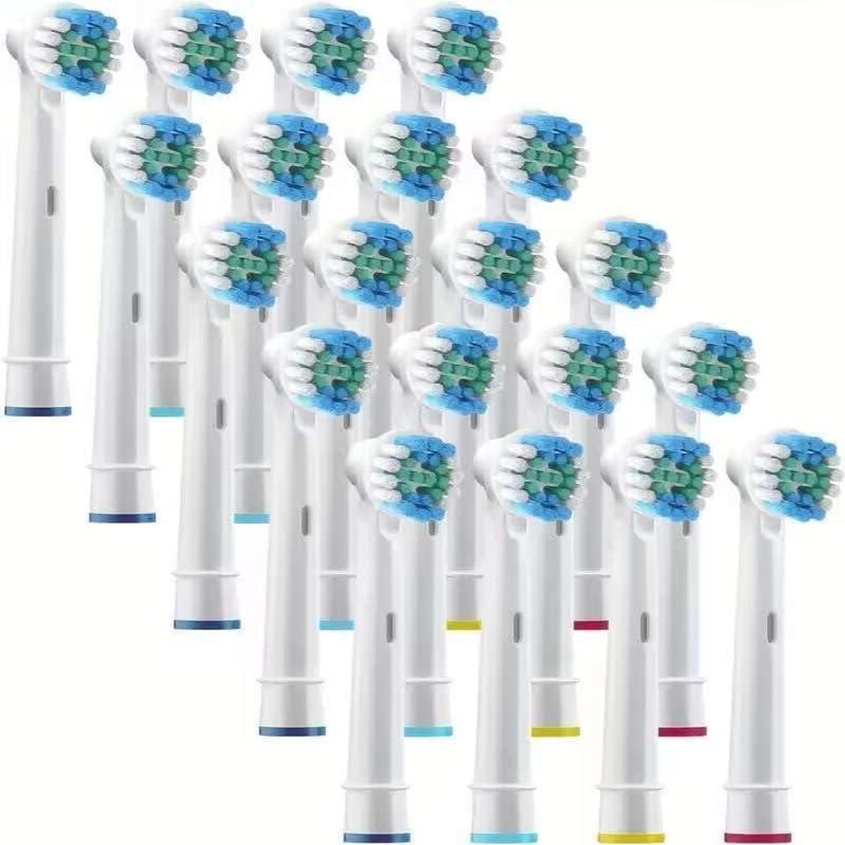 4 stks Tandenborstelkop Compatibel met B-raun Oral B Elektrische Tandenborstel, Vervangende Borstelkoppen voor Orale B Vitality Pro 1000 2000 (20 stuks)