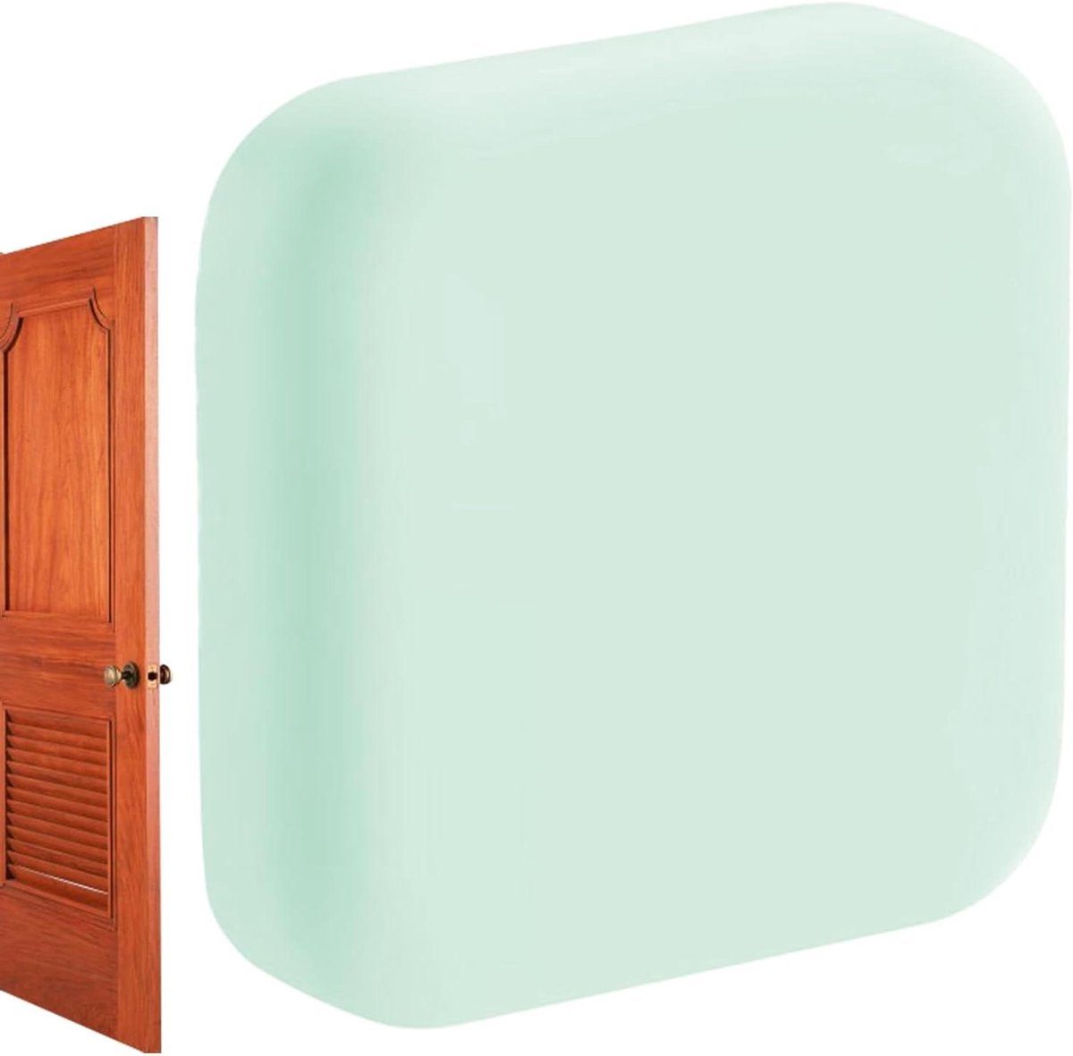 Deurstopper Muurbeschermer - Stootbescherming Deur - Muren Beschermen - Schokabsorberend Siliconen - 42x41x12 mm - Groen