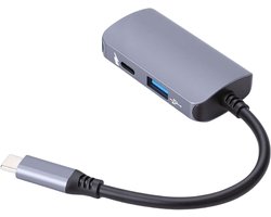 Oplaadadapter AR-bril - Video adapter - Virtuele ervaringen - 4K 60Hz beeld - PD65W laden - Zilver