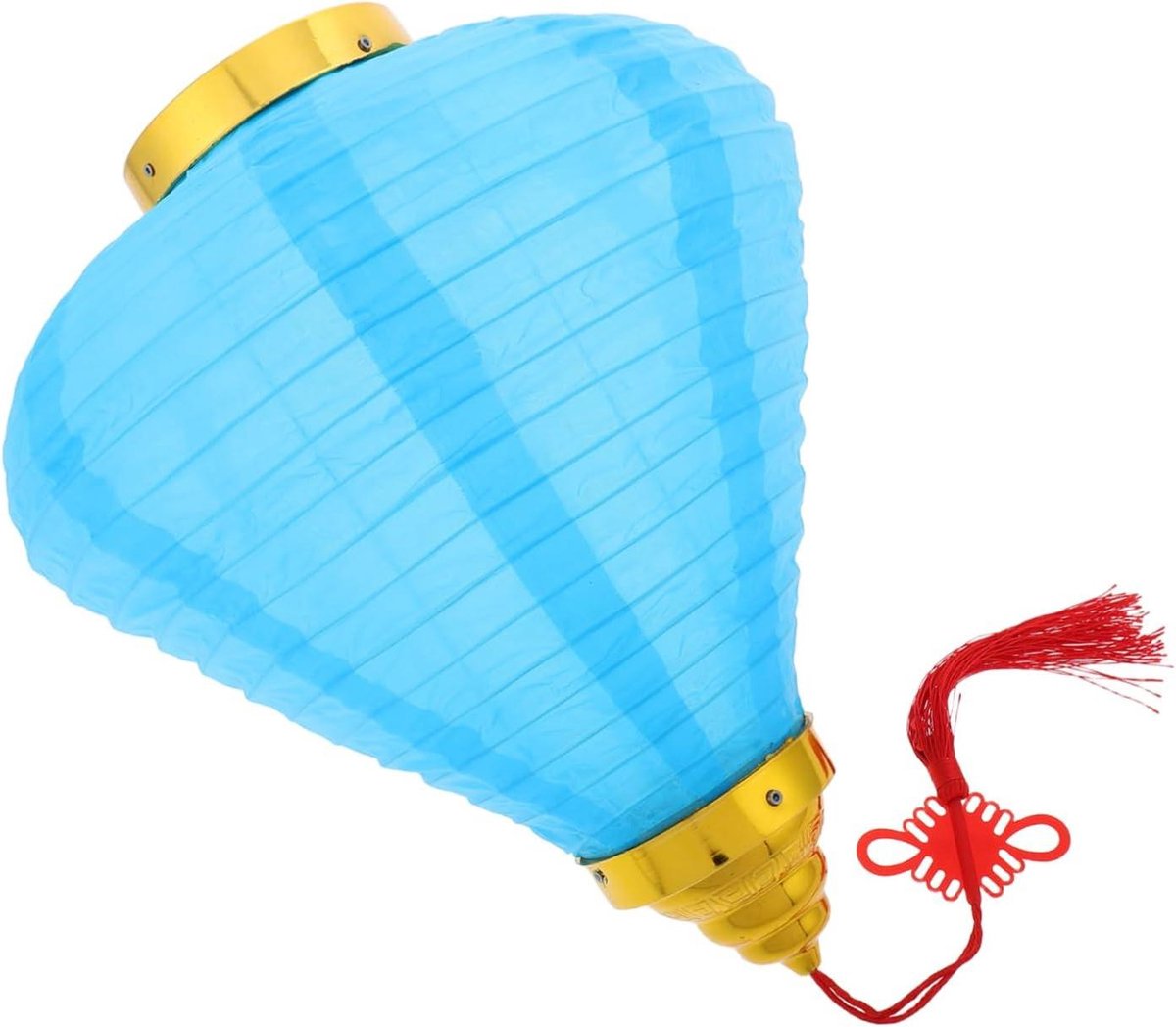 Decoratieve Lantaarn - Feestlamp Hanglamp - Sfeervolle Decoratie - Traditionele Stijl - 68x30x30 cm - Blauw