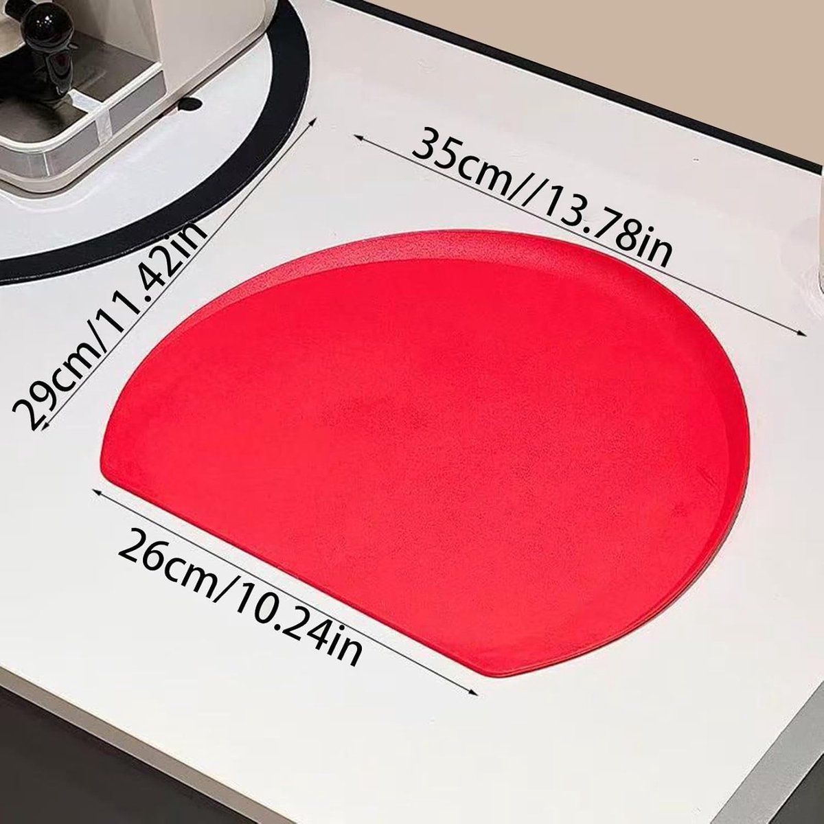 Snijplanken Keuken - Snijvlakken - Voedselbereiding - Vaatwasserbestendig - 35x29 cm - Rood