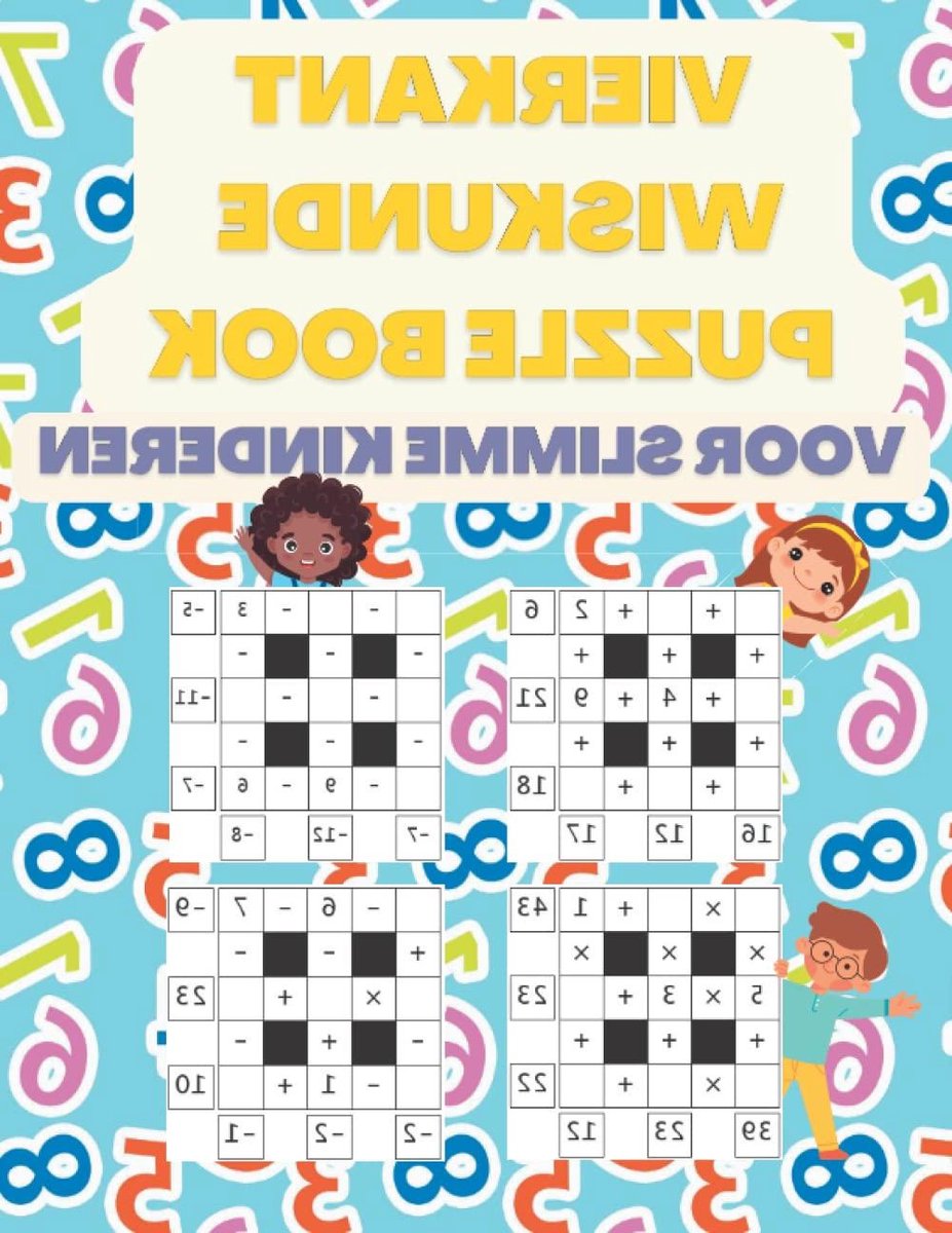 Wiskunde Puzzel Boek - Reken Werkboek - Kinderen Leren Rekenen - Meer Dan 580 Puzzels - 21.59 x 27.94 cm