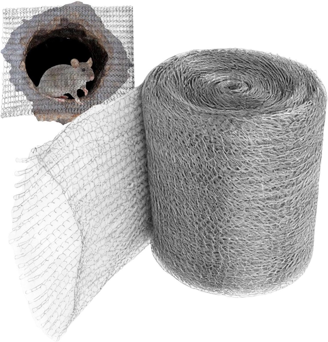 Ventilatierooster RVS - Gaasrol Afdekking - Dieren Buiten Houden - Verstelbare Maat - 127 