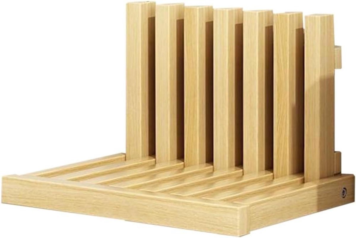 Inklapbare Wandkruk - Schoenenbank Voordeur - Ruimte Besparen - Massief Hout - 34x5x41cm -