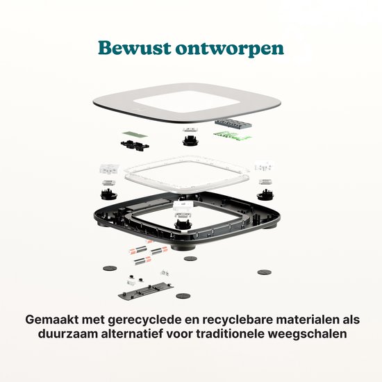 HoMedics Glo 100 Weegschaal met Led Verlichting - Digitale Personenweegschaal - Tot 180 KG - Duurzaam design - Motion Verlichting - SCLB100 - Zwart