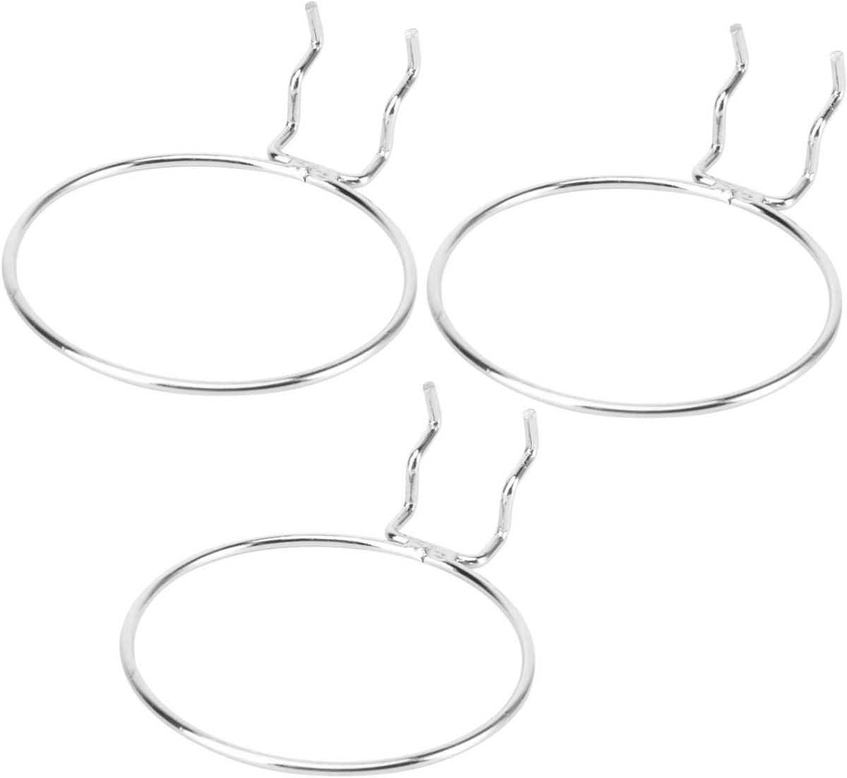 Ophanghaken Set - Metalen Haken - Keuken Organiseren - Roestvrij Staal - 3 Stuks - Zilver