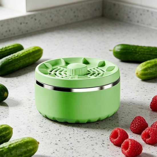 Pesticiden Reiniger - Groente- en Fruitreiniger - IPX7 - 4 Instelbare Standen - eco - Veilig en geurloos - 3600mAh - Magnetische laadmodus - Titanium Zuivering - Verwijder Moeiteloos Bacteriën & pesticiden - voor Het Reinigen van Fruit/Groenten/Vlees — afbeelding 4