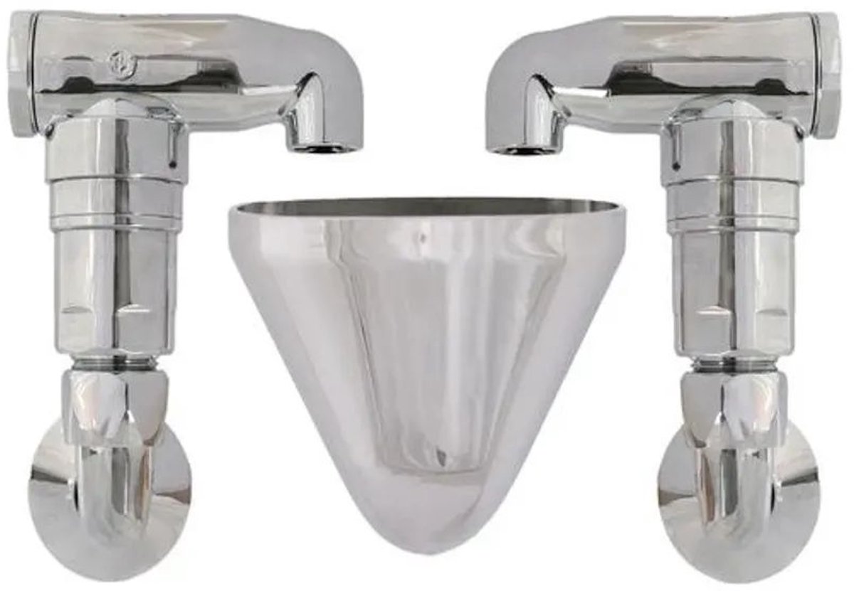 Schlösser Armaturen JS Buisbeluchter, bouwvorm E, 2-voudig, opbouw, 1/2'' x 3/4'' x 1/2'', verchroomd, DVGW gekeurd, 0082032050001