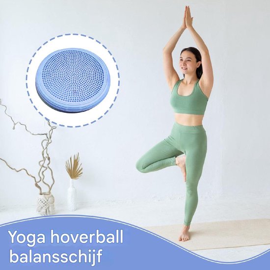 Balance Pillow, Balance Cushion - Flexible Yoga Balance Mat,Comfortable Core Stability Training Balance Disc for Adult Balance and Sensory with Pump — afbeelding 4