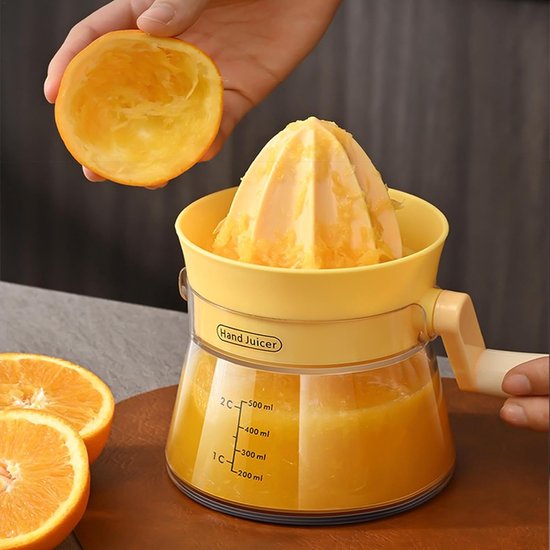 Hand Juicer - Multifunctional Clear Hand Juicer, Citrus Juicer, Small Grapefruit and Citrus Juicer, Hand Press Orange Juicer for Fresh Orange Juice — afbeelding 2