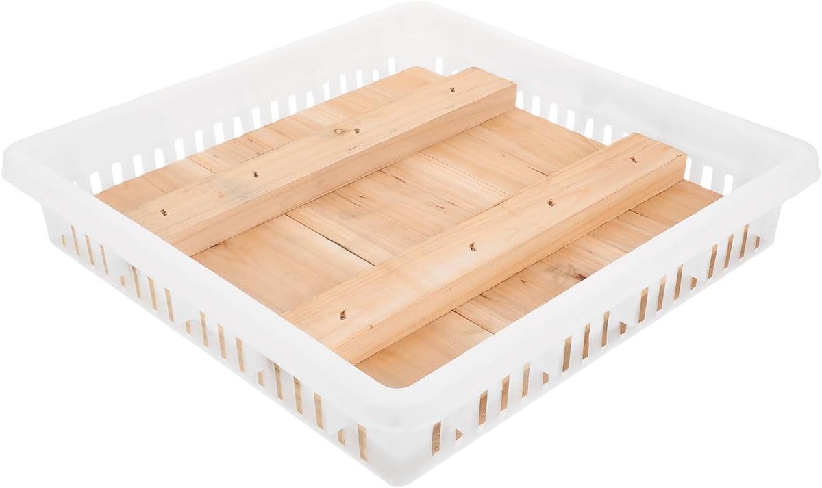 Kaasmaker Pers - Tofu Pers Schimmel - Kaas Maken - Robuuste Constructie - 34.5 x 34.5 x 6.3 cm