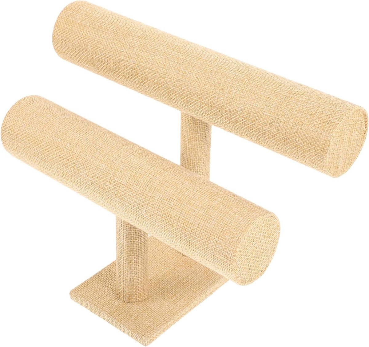 Sieraden Toren - Display Stand - Sieraden Presenteren - Linnen Afwerking - 26x19x13cm - As Shown