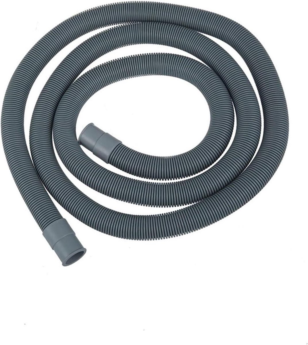Afvoerslang Set - Verlengstuk Wasmachine - Water Afvoeren - Eenvoudige Installatie - 2 Meter - Grijs