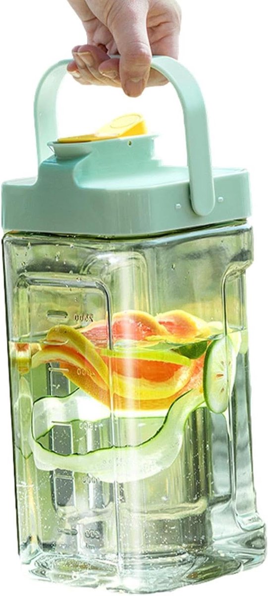 Drankkan met kraan - Koelkastketel Limonadedispenser - Dranken Serveren - Lekvrije spon - 35 liter inhoud - Groen
