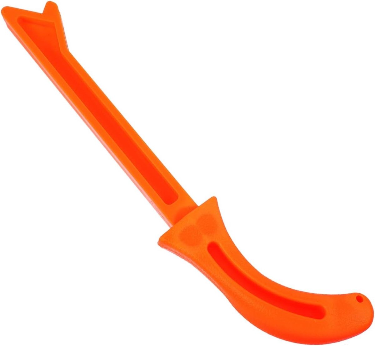 Houtbewerkingsduwer - Duwstok Houtbewerking - Veilig Zagen - Lichtgewicht Ontwerp - 27.5 cm - Oranje