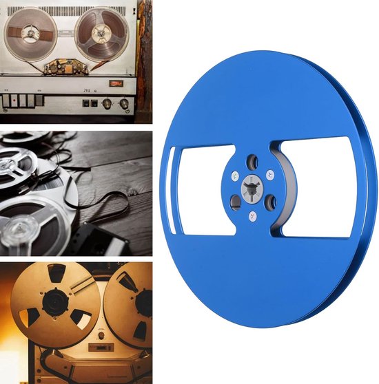 Lege Spoel - Tape Spoel - Muziek Opnemen - Stevige Constructie - 7 Inch - Blauw — afbeelding 2