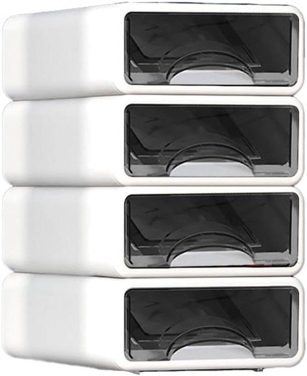 Opberglade Bureau - Lade Organizer - Kantoor Ordenen - Anti-valgespen - 17 x 25 x 7.5 cm - Wit