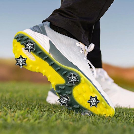 Golfschoen Noppen - Vervangende Spikes - Verbeterde Grip - Hoge Tractie - 18 Stuks - Zwart — afbeelding 4