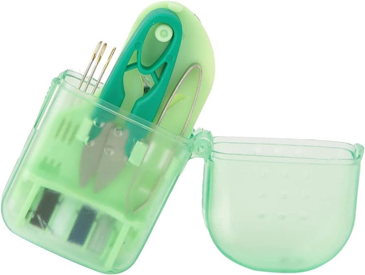 Naaiset Koffer - Mini Naaiset - Kleding Repareren - Compact Ontwerp - 8 cm - Multi-kleur