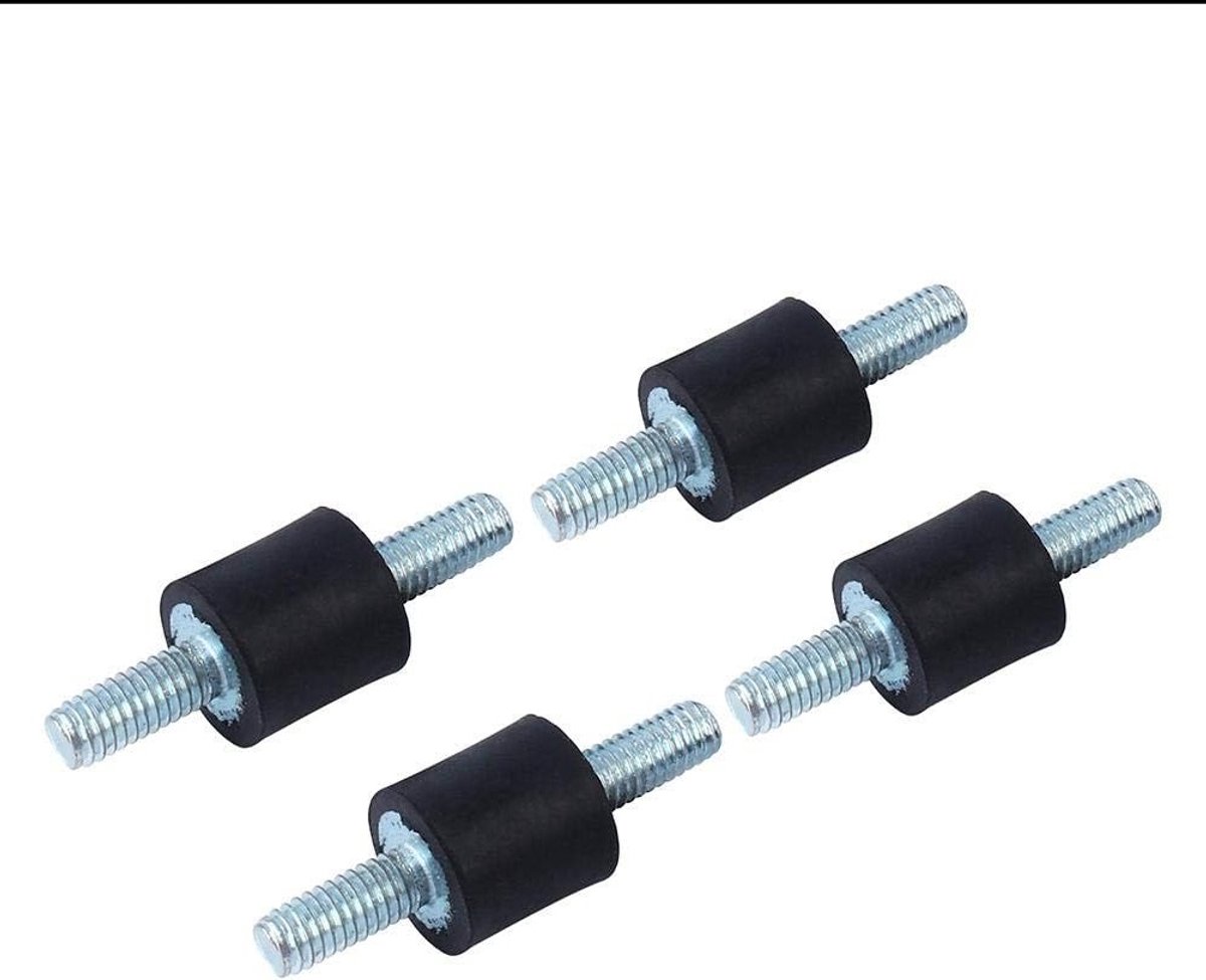 4 Stuks M4 Anti-vibratie Rubber Isolatiehouders - 10 x 10 mm Shock Absorber Mounts voor Geluiddemping en Stabiliteit