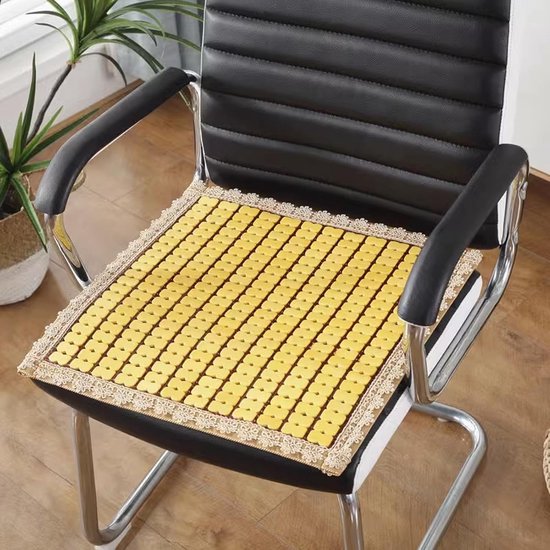 Bamboe Slaapmat - Zomerkussen - Koel Zomeren - Antislip Mat - 60x120 cm - Natuurlijk — afbeelding 3