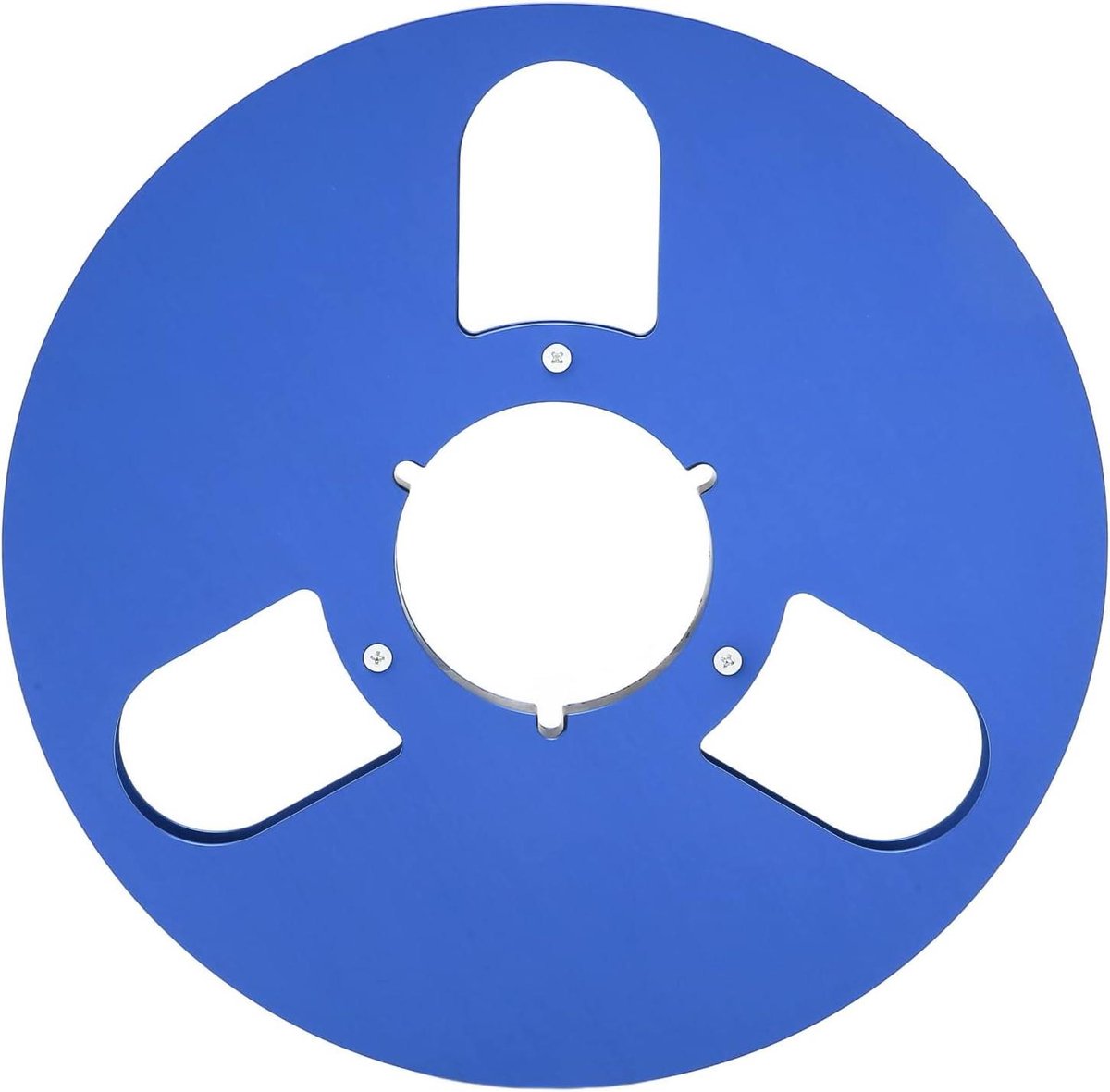 Lege Spoel Aluminium - Opwikkelspoel Tape - Geluidsopnames Archiveren - 3 Windbestendige Gaten - 10 Inch - Blauw