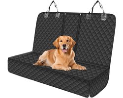 Honden Achterbank Bescherming - Honden Stoelhoes - Auto Reizen - Krasbestendig Waterdicht - 136x120cm - Zwart